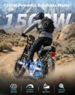 OUXI V8 Electric Bike for Adults, 1000W/1500W Peak Motor, 10.4/15/30Ah Battery, Fat Tire E-Bike - Image 2
