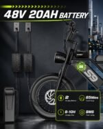 Electric Bike for Adults, 2500W Peak Motor, 32 MPH, 65-Mile Range, 48V 20Ah Battery, 20" Fat Tires, NFC Unlock - Image 3