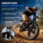 Happyrun G50 Electric Bike for Adults, 1500W Motor, 48V 18Ah Battery, 68+ Mile Range, Long-Range E-Bike - Image 4