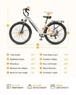 ACTBEST Core ST 2.0 Electric Bike, 1200W Peak Motor, 48V 10.4Ah Battery, 55-Mile Range, 26" Wheels, 7-Speed, Step-Through - Image 7