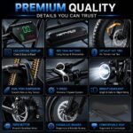 Happyrun G50 Electric Bike for Adults, 1500W Motor, 48V 18Ah Battery, 68+ Mile Range, Long-Range E-Bike - Image 8