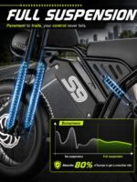 Electric Bike for Adults, 2500W Peak Motor, 32 MPH, 65-Mile Range, 48V 20Ah Battery, 20" Fat Tires, NFC Unlock - Image 5