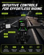 Electric Bike for Adults, 2500W Peak Motor, 32 MPH, 65-Mile Range, 48V 20Ah Battery, 20" Fat Tires, NFC Unlock - Image 4