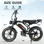 Tamobyke V20 Pro Electric Bike, 1500W Motor, 48V 18.2Ah Battery, Long-Range Commuter E-Bike - Image 8
