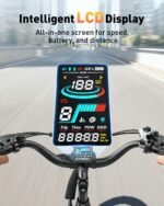 ACTBEST Core ST 2.0 Electric Bike, 1200W Peak Motor, 48V 10.4Ah Battery, 55-Mile Range, 26" Wheels, 7-Speed, Step-Through - Image 5
