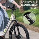 YorkE 26" Electric Bike for Adults, 1000W Peak Motor, 80-Mile Range, Removable Battery, 7-Speed, All-Terrain E-Bike - Image 9
