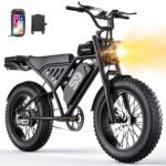 ASKGO Electric Bike for Adults & Teens, 2500W Peak, 36 MPH, 65-Mile Range, 48V 20Ah Battery, 20" Fat Tires, NFC Unlock