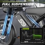 ASKGO Electric Bike for Adults & Teens, 2500W Peak, 36 MPH, 65-Mile Range, 48V 20Ah Battery, 20" Fat Tires, NFC Unlock - Image 4
