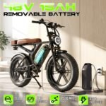 Electric Bike for Adults, 20x4" Fat Tires, Retro E-Bike, Sable Black, Fat Tire Electric Bicycle - Image 3