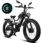 EcoE 9000W Dual Motor Electric Bike, 52 MPH, 60V 32Ah Battery, 26x4 Fat Tires, Off-Road E-Bike