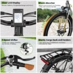 YorkE 26" Electric Bike for Adults, 1000W Peak Motor, 80-Mile Range, Removable Battery, 7-Speed, All-Terrain E-Bike - Image 5