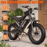 ZorixBike M9 Electric Bike for Adults, NFC Unlock, Fat Tire E-Bike, UL 2849 Certified - Image 3