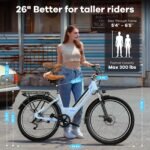 Aelith 26" Electric Bike for Adults, Commuter E-Bike for Women, City Electric Bicycle - Image 7