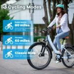 Aelith 26" Electric Bike for Adults, Commuter E-Bike for Women, City Electric Bicycle - Image 8
