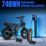 VOLTVOGUE Electric Bike, Full Suspension, 1500W Peak Motor, 70-Mile Range, 48V Removable Battery, Fat Tires, App Control - Image 3