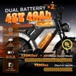 Movcan V30 Pro Max Electric Bike, 4000W Peak, 3000W Dual Motor, Fat Tire Off-Road E-Bike - Image 3