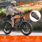 Feifayzx Electric Bike for Adults, 1500W Peak Motor, 35 MPH, 60-Mile Range, 20x4" Fat Tires, 7-Speed, Hydraulic Disc Brakes - Image 3