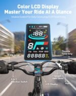 Hopepeak C30 Electric Bike, 1800W Peak Motor, 24" Fat Tires, 48V 15.6Ah Battery, 75-Mile Range, 7-Speed, Step-Through - Image 6