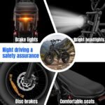 VOLTVOGUE Electric Bike, Full Suspension, 1500W Peak Motor, 70-Mile Range, 48V Removable Battery, Fat Tires, App Control - Image 5