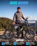 YVY Adult Electric Bike, 3000W Peak Motor, 48V 15.6-40Ah Battery, Up to 180-Mile Range, 20" Fat Tires, Dual Suspension - Image 7