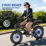 HQYEX Electric Bike for Adults, 1500W Brushless Motor, 48V 20Ah Battery, 31 MPH, 20" Fat Tires, Dual Suspension - Image 7