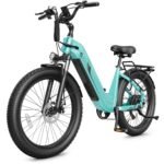 Hopepeak C30 Electric Bike, 1800W Peak Motor, 24" Fat Tires, 48V 15.6Ah Battery, 75-Mile Range, 7-Speed, Step-Through