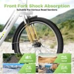 YorkE 26" Electric Bike for Adults, 1000W Peak Motor, 80-Mile Range, Removable Battery, 7-Speed, All-Terrain E-Bike - Image 7