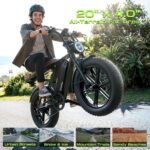 SISIGAD Electric Bike for Adults, 1500W Peak Motor, 48V 15/30Ah Battery, 100-Mile Range, 20" Fat Tires, Full Suspension - Image 4