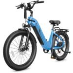 Hopepeak C30 Electric Bike, 1800W Peak Motor, 24" Fat Tires, 48V 15.6Ah Battery, 75-Mile Range, 7-Speed, Step-Through