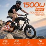 Feifayzx Electric Bike for Adults, 1500W Peak Motor, 35 MPH, 60-Mile Range, 20x4" Fat Tires, 7-Speed, Hydraulic Disc Brakes - Image 2