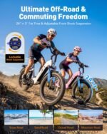 Hopepeak C30 Electric Bike, 1800W Peak Motor, 24" Fat Tires, 48V 15.6Ah Battery, 75-Mile Range, 7-Speed, Step-Through - Image 4